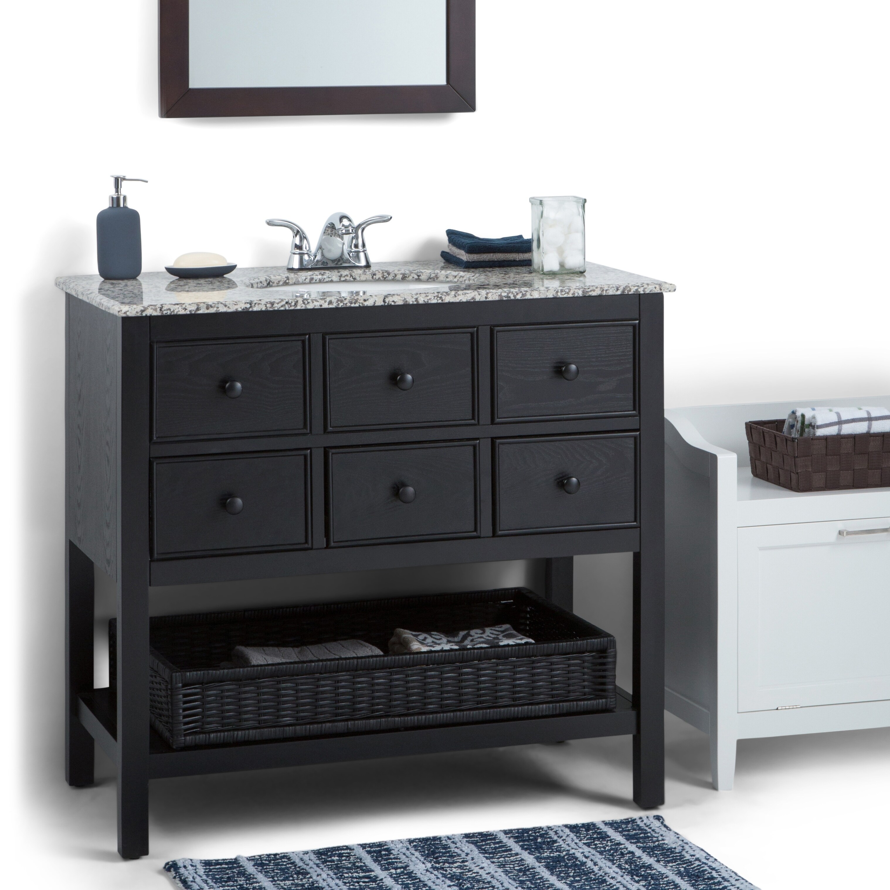 Wyndenhall New Haven 36 Inch Contemporary Bath Vanity In 36 Inch Contemporary Bath Vanity