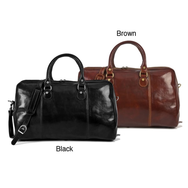 Alberto Bellucci Perugia Italian Leather Duffel Bag Alberto Bellucci Leather Duffels