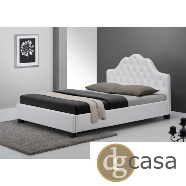 DG Casa White Queen Size Cassidy Bed