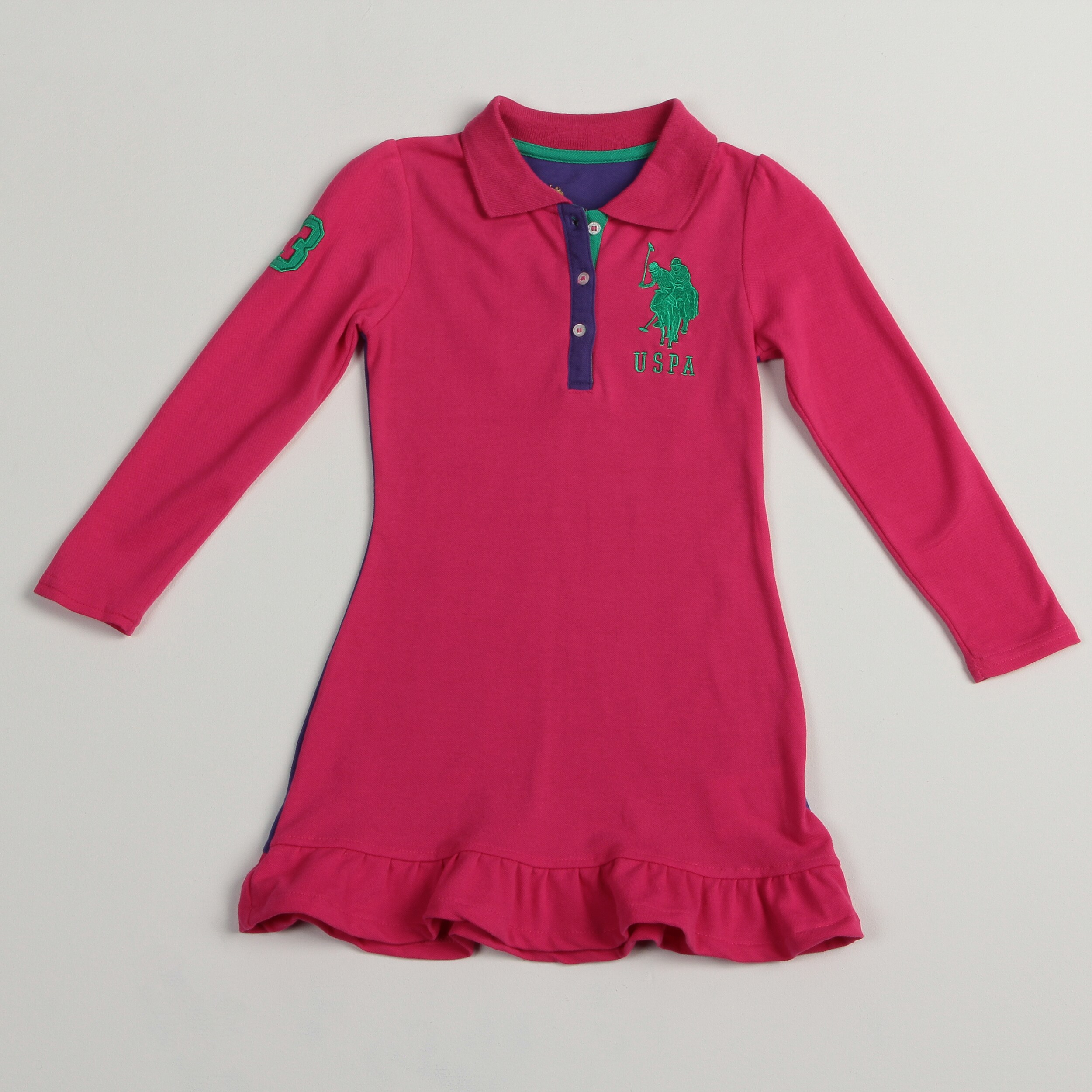 purple polo dress for girl