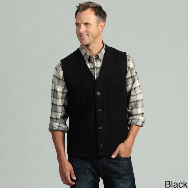 Stormy Kromer Men's Wool Button Vest - 14430608 - Overstock.com ...
