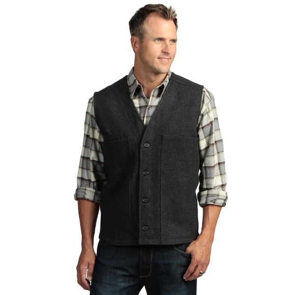 Shop Stormy Kromer Men's Wool Button Vest - Free Shipping Today ...