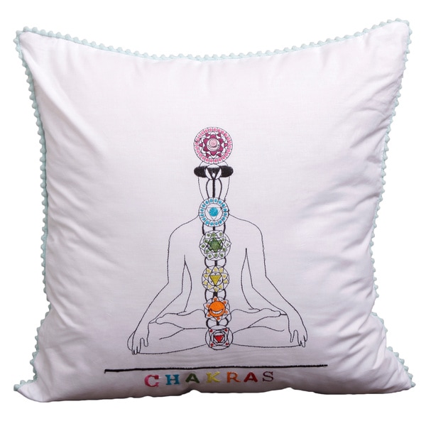 Shop Spiritual Journey Chakras Cushion Cover , Handmade in India - Free ...