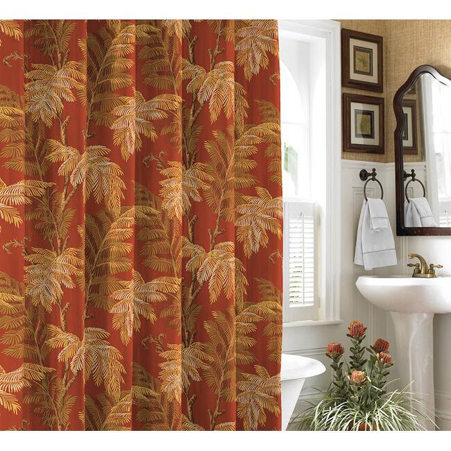Tommy Bahama Orange Cay Shower Curtain