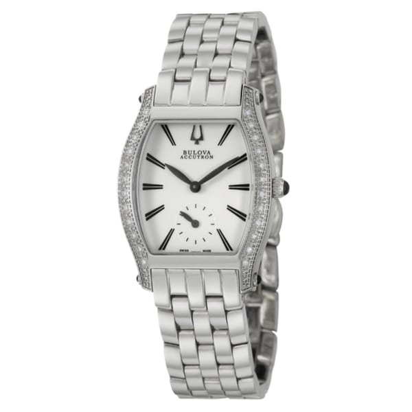 Bulova Accutron Womens Saleya Stainless Steel Swiss Quartz Watch