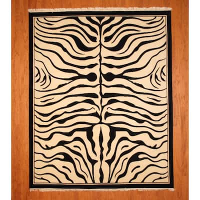 HERAT ORIENTAL 8' x 9'11" Handmade Tibetan Wool Rug - 8' x 9'11