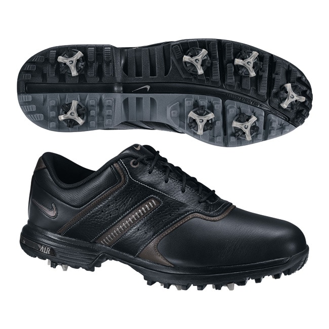 Nike Men's Air Tour Saddle II Black/ Silver Golf Shoes (Blem ...
