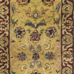 Handmade Amol Gold/ Red Wool Runner (2'3 x 12') Safavieh Runner Rugs