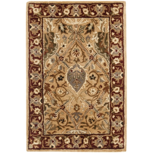 Handmade Persian Legend Oriental Ivory/rust Wool Rug (3 X 5)