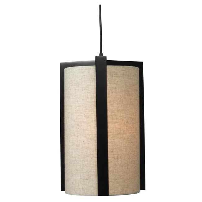 Roeser 17 inch Madera Bronze 1 light Pendant