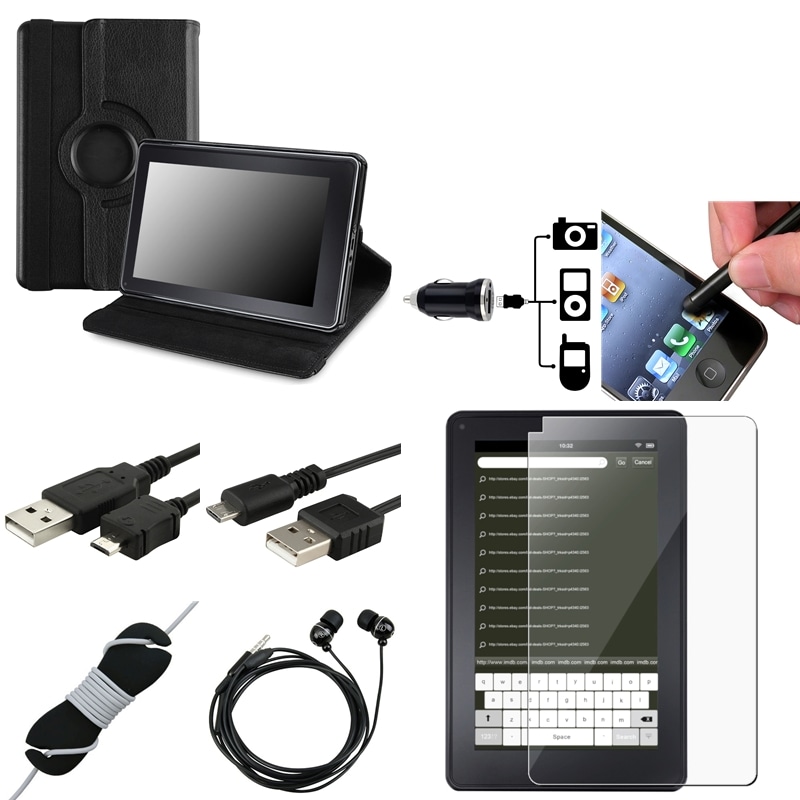 Case/ Screen Protector/ Cable/ Stylus/ Charger for Amazon Kindle Fire