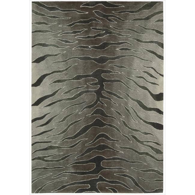 Nourison Contour Modern Zebra Print Hand-tufted Area Rug