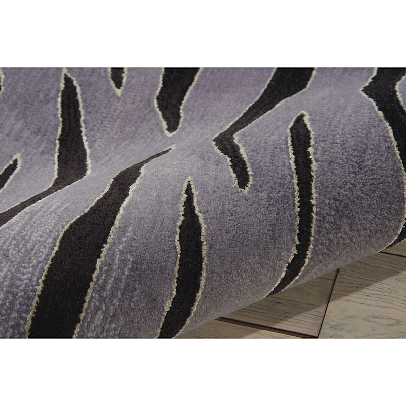 Nourison Contour Modern Zebra Print Hand-tufted Area Rug