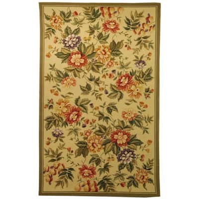 SAFAVIEH Handmade Chelsea French Country Wool Rug - 5'3" x 8'3"