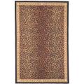 Safavieh Hand-hooked Chelsea Leopard Brown Wool Rug (3'9 x 5'9) - 3'9 x 5'9
