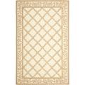 Safavieh Hand-hooked Trellis Ivory/ Beige Wool Rug - 8'9 X 11'9