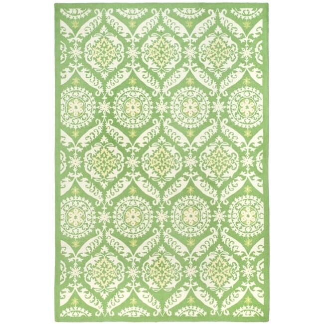 Safavieh Hand-hooked Chelsea Heritage Green Wool Rug - 8'9 X 11'9