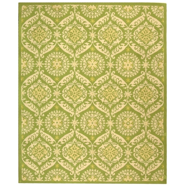 Safavieh Hand-hooked Chelsea Heritage Green Wool Rug - 8'9" x 11'9"