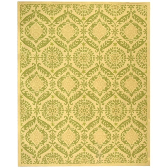 Hand hooked Chelsea Heritage Beige Wool Rug (89 X 119)