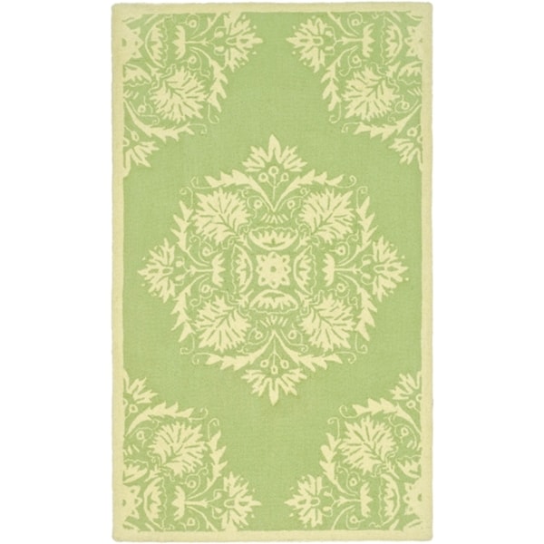 Safavieh Hand-hooked Chelsea Ivory Wool Rug - 2'6' x 4'