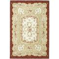 Safavieh Hand-hooked Aubusson Ivory/ Burgundy Wool Rug - 8'9 X 11'9