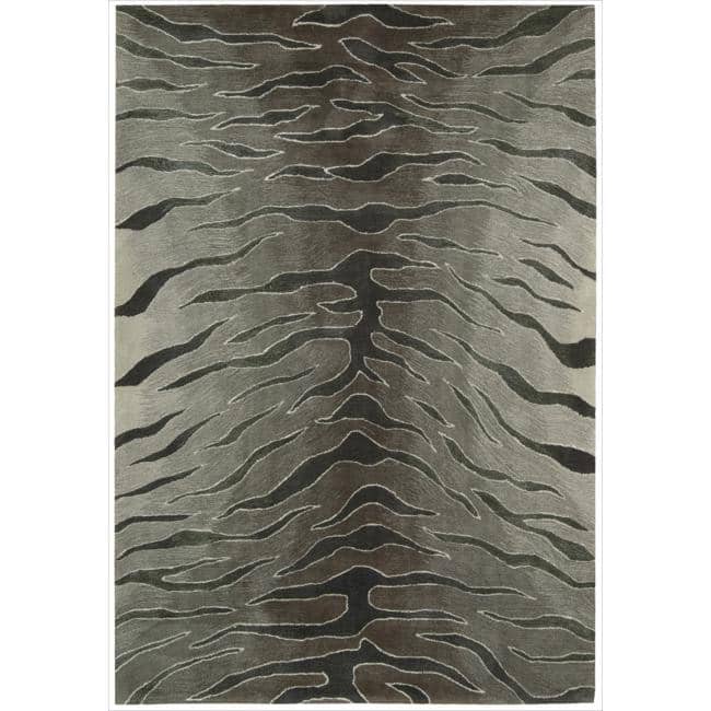 Nourison Contour Modern Zebra Print Hand-tufted Area Rug