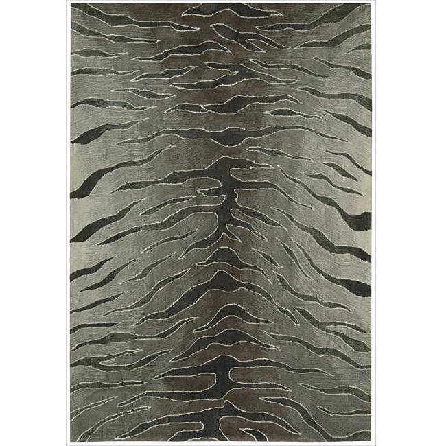 Nourison Contour Modern Zebra Print Hand-tufted Area Rug