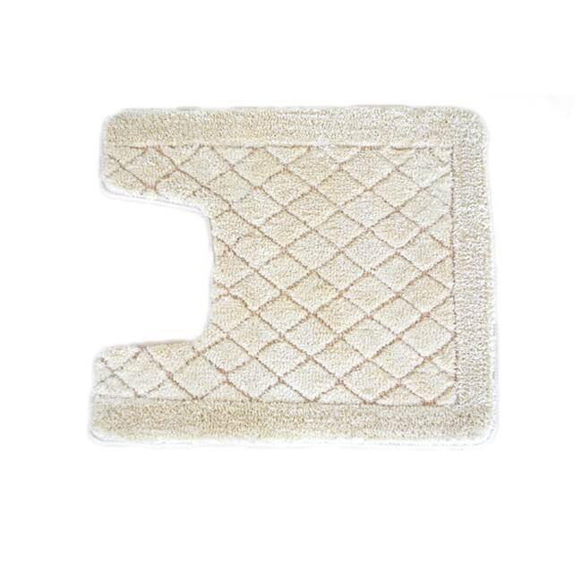 Solid Ivory Memory Foam Contour Mat