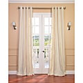 Shop Exclusive Fabrics Cream Linen Blend Grommet Curtain Panel - Free ...