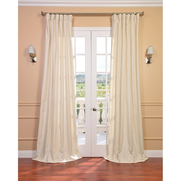 Exclusive Fabrics Cream Linen Blend Curtain Panel Free Shipping Today 14477488
