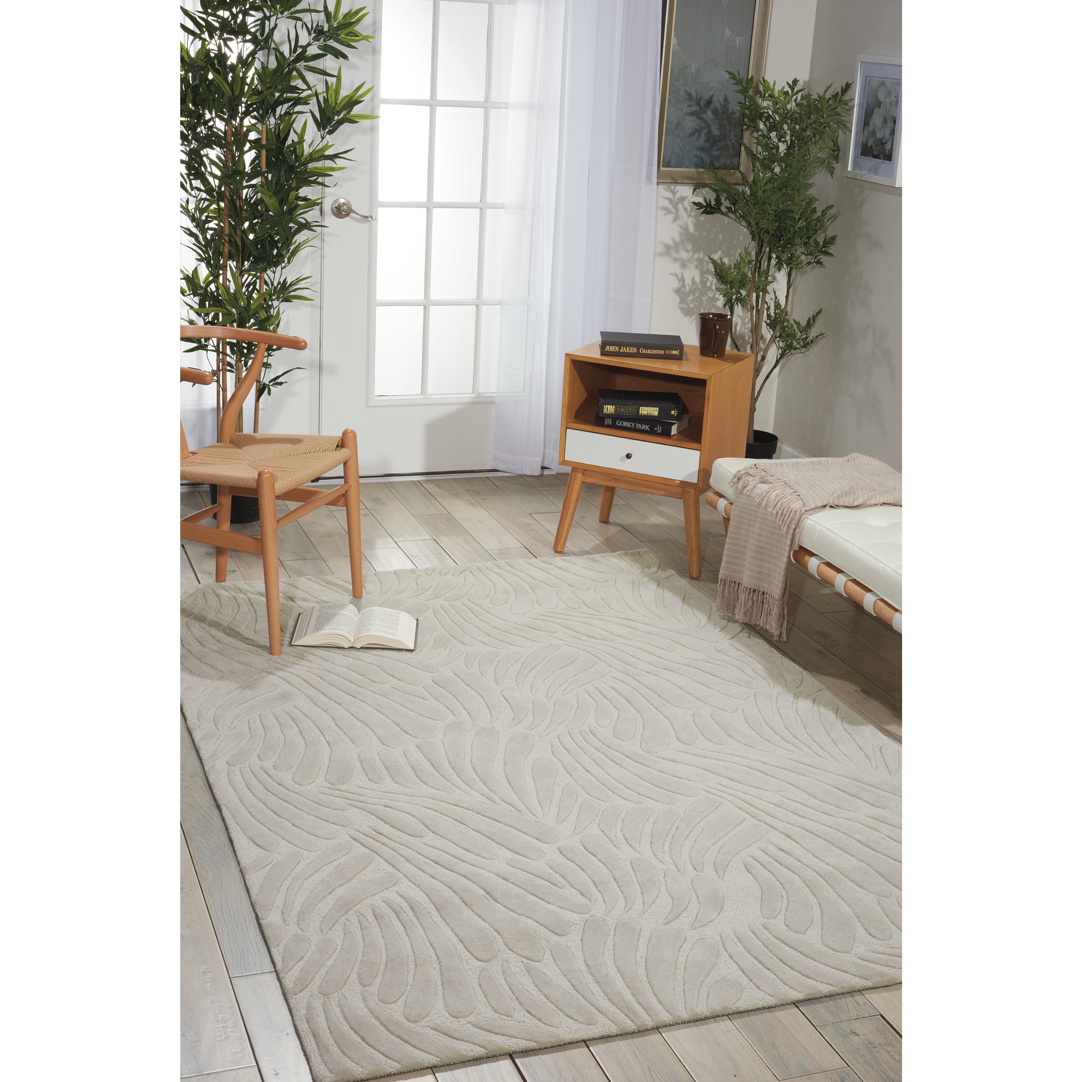 Hand tufted Striped Cosmopolitan Ivory Rug (5 x 76) Today $236.99