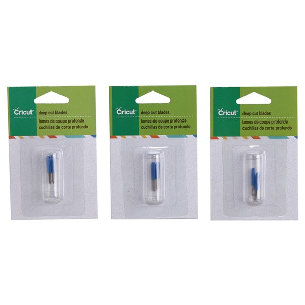 Cricut Bulk Sharp Deep-cut Metal Replacement Blades (Pack of 6)