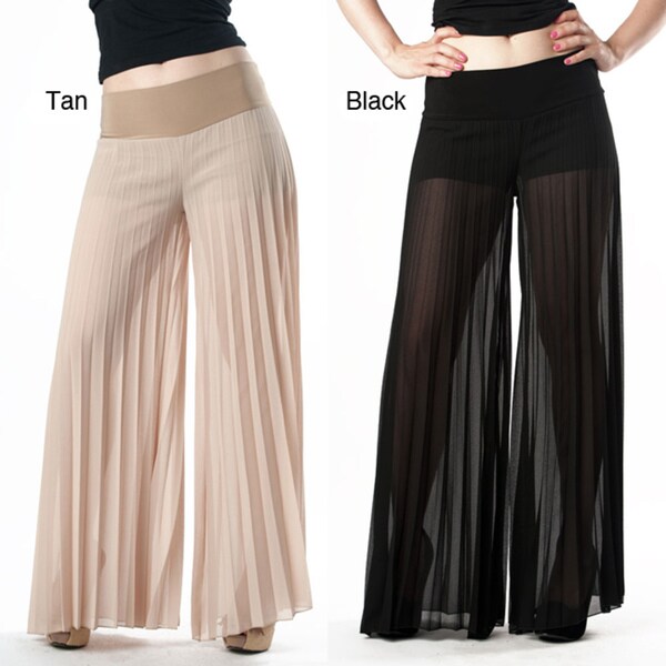 white pleated pants womens