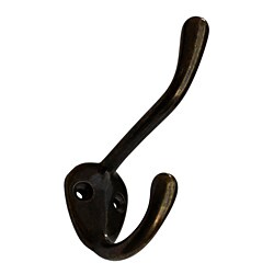 GlideRite Antique Brass Double Robe and Coat Hooks (Pack of 10) - Bed ...