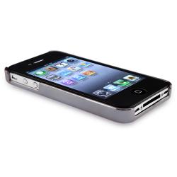 Black Carbon Fiber Chrome Case/ Mini Stylus for Apple iPhone 4/ 4S BasAcc Cases & Holders