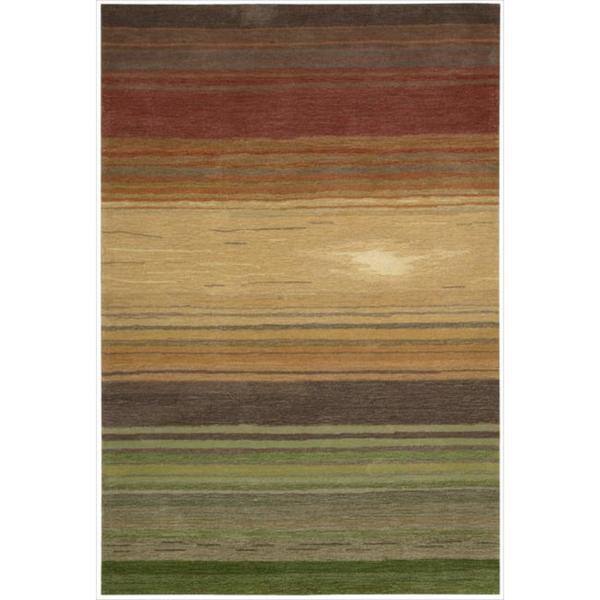 Nourison Contour Transitional Impressionist Horizontal Stripe Hand-tufted Area Rug