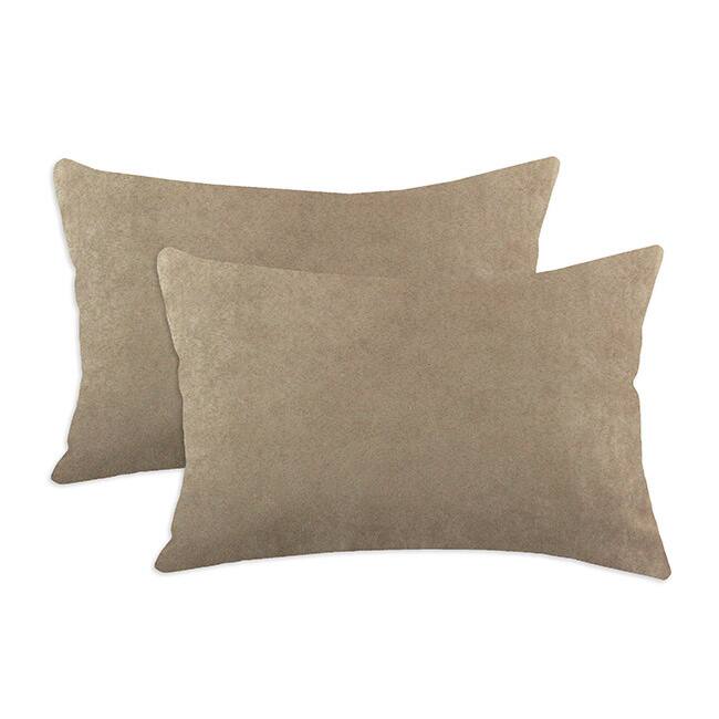 Slam Dunk Khaki Simply Soft S-backed 12.5x19 Fiber Pillows (Set of 2)