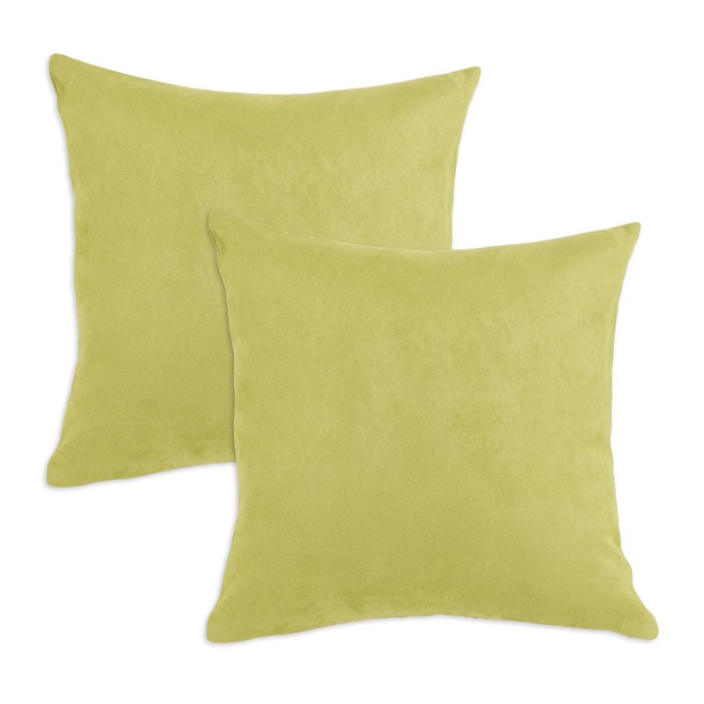 Shop Passion Suede Celery Green Simply Soft Sbacked 17x17 Fiber