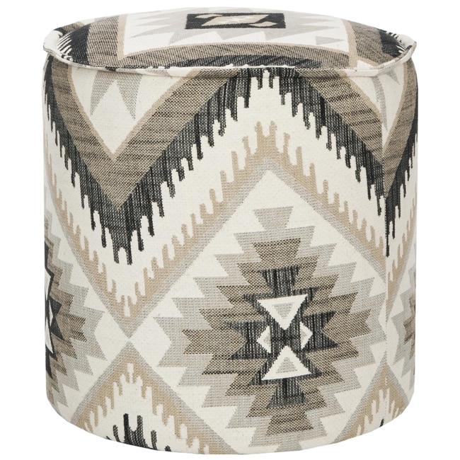 Safavieh Southwest White/ Grey Ottoman