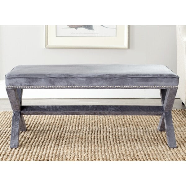 Safavieh Grey Nailhead x Bench