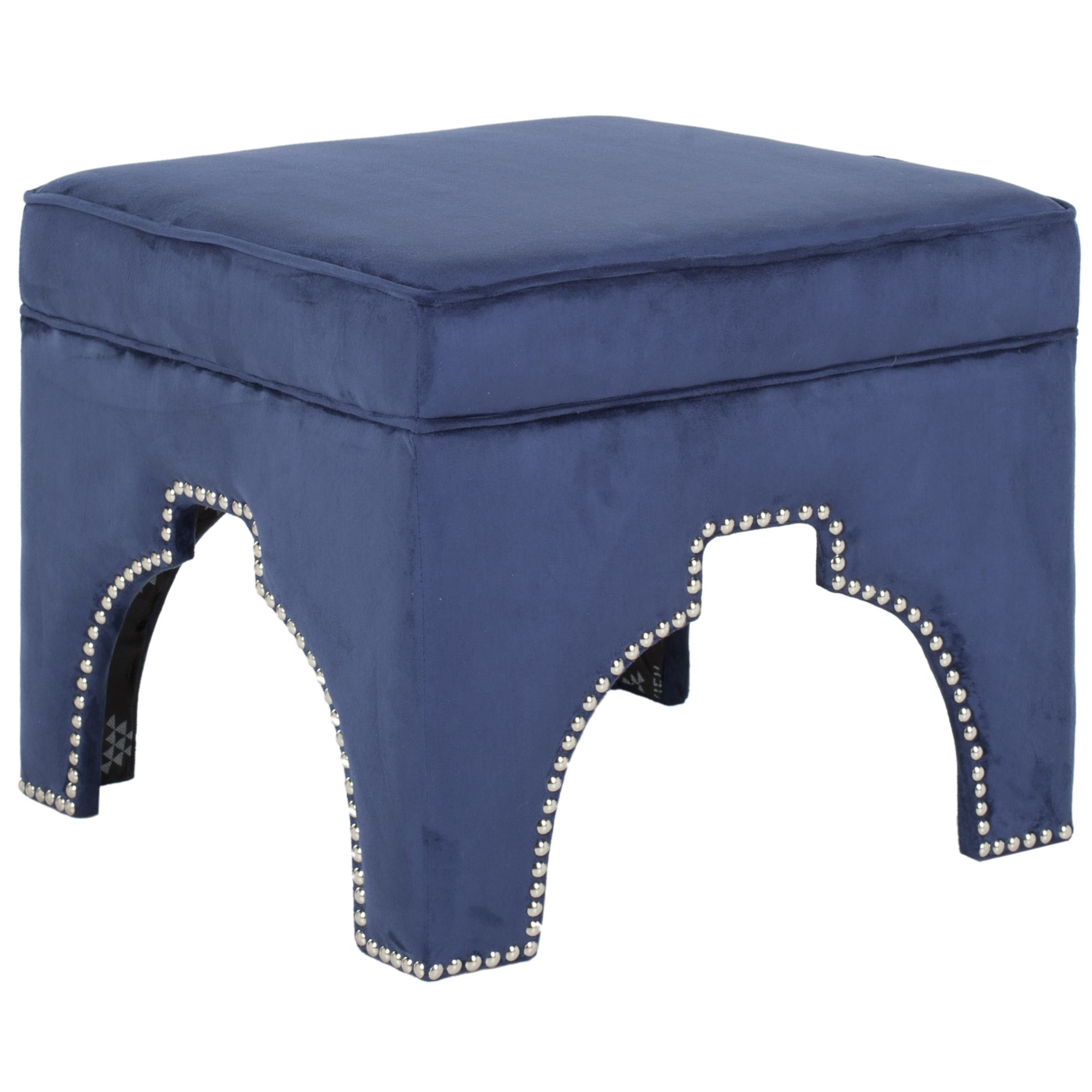 Sahara Navy Nailhead Ottoman Today $180.99 Sale $162.89 Save 10%