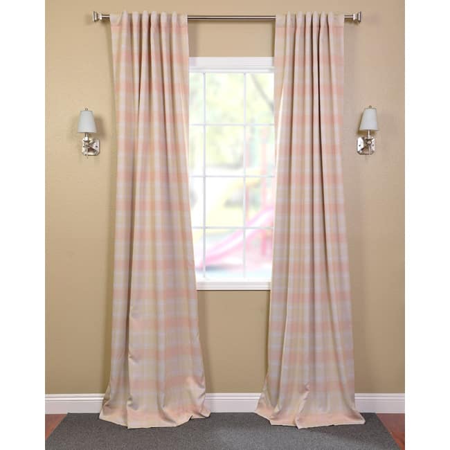Exclusive Fabrics Peaches 'n Cream Room Darkening Curtain Panel Pair (2 Panels)