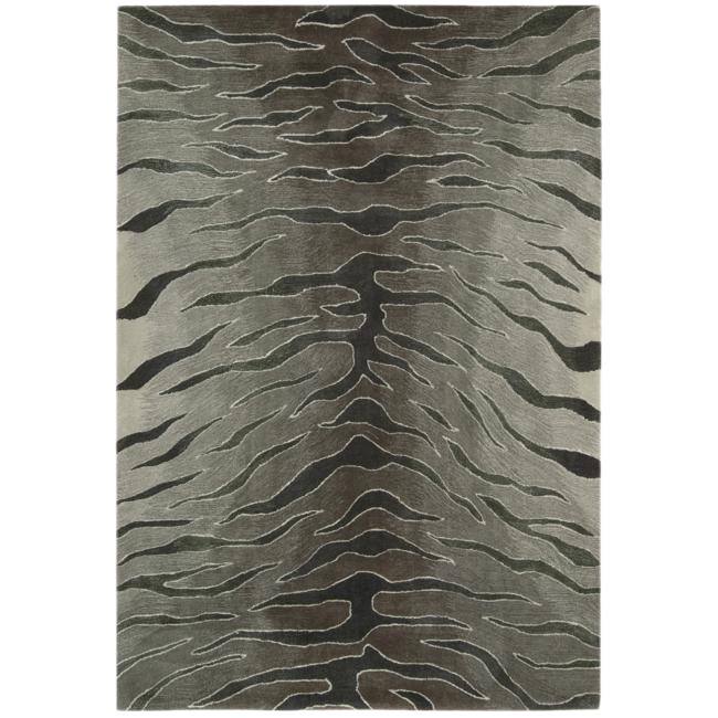 Nourison Contour Modern Zebra Print Hand-tufted Area Rug