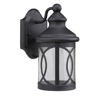 Transitional Black 1 light Outdoor Wall Fixture Wall Lighting