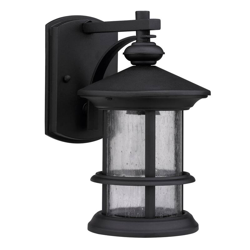 Transitional 1-light Black Weatherproof Outdoor Wall Fixture