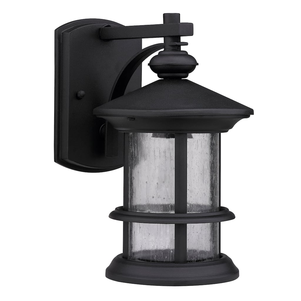 Transitional 1-light Black Weatherproof Outdoor Wall Fixture