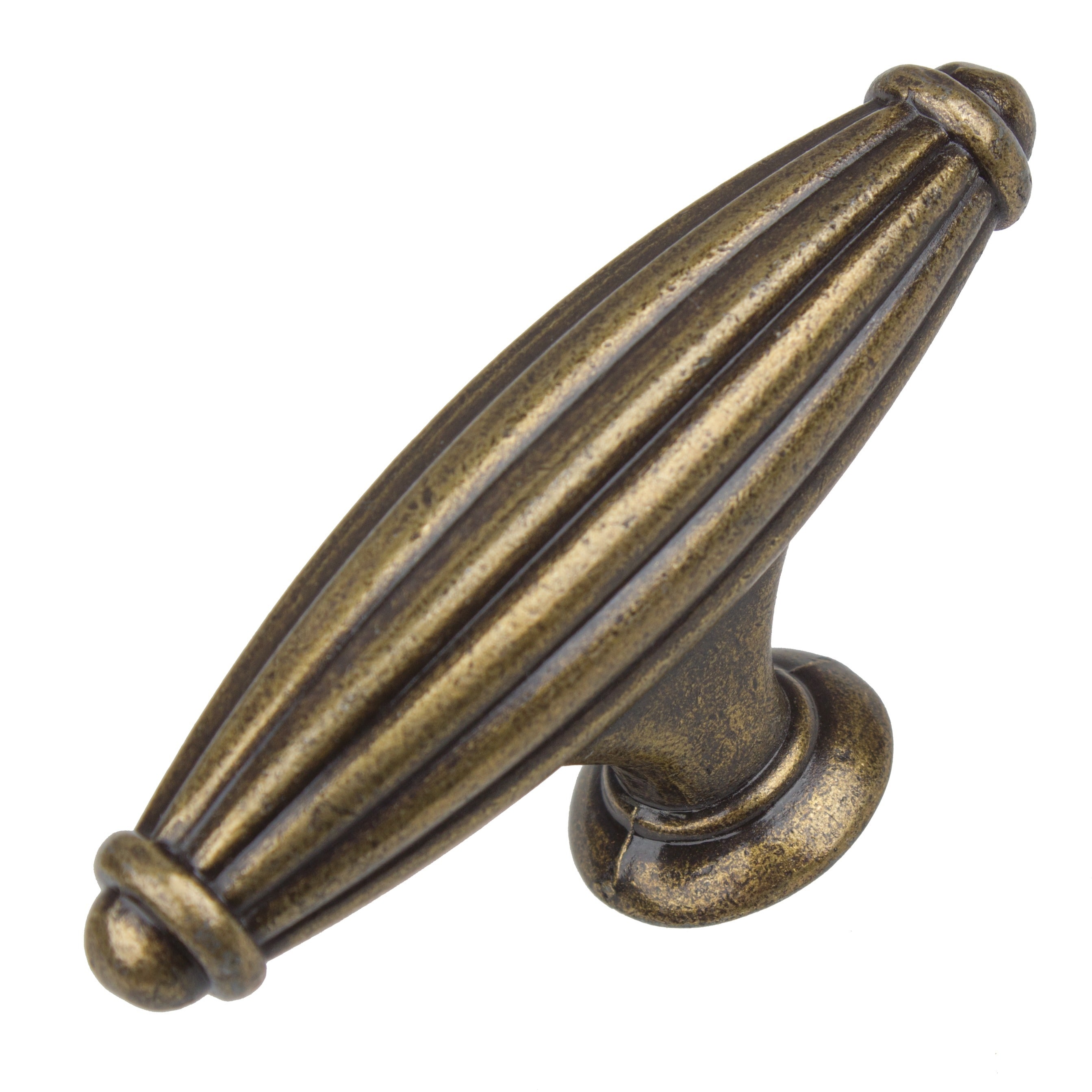 Gliderite Antique Brass Fluted Cabinet Knob (case Of 25)