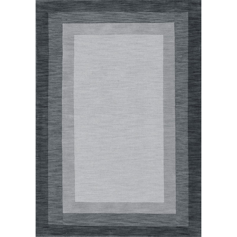 Alexander Home Helena Border Pattern Hand-tufted Pure Wool Rug