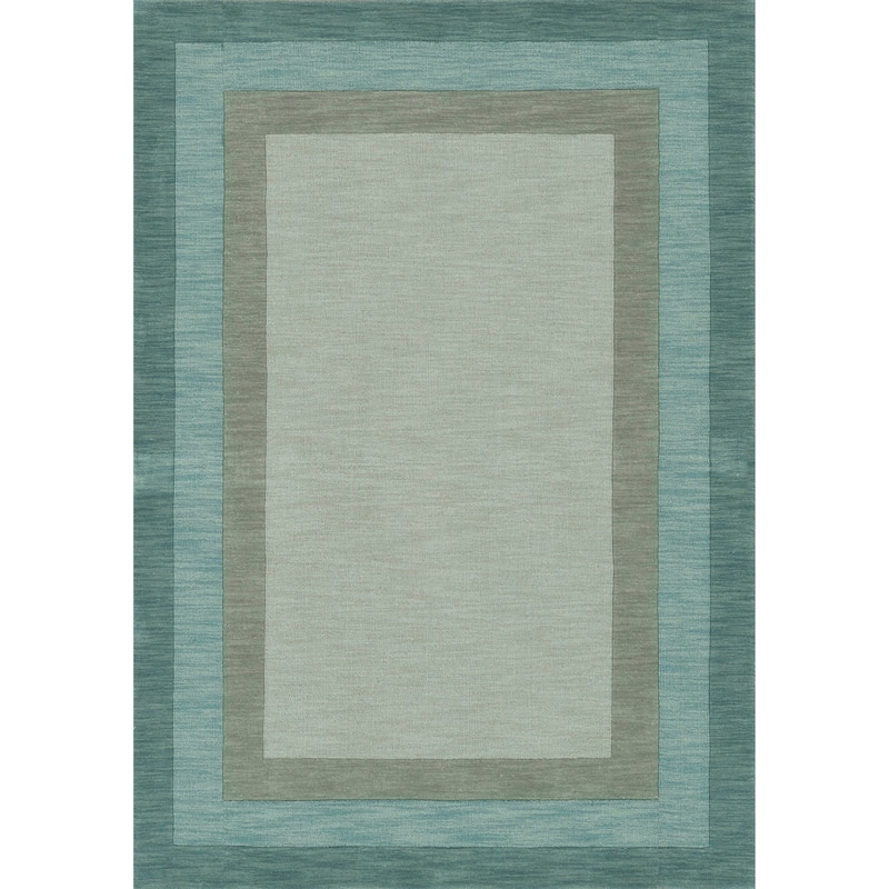 Alexander Home Helena Border Pattern Hand-tufted Pure Wool Rug