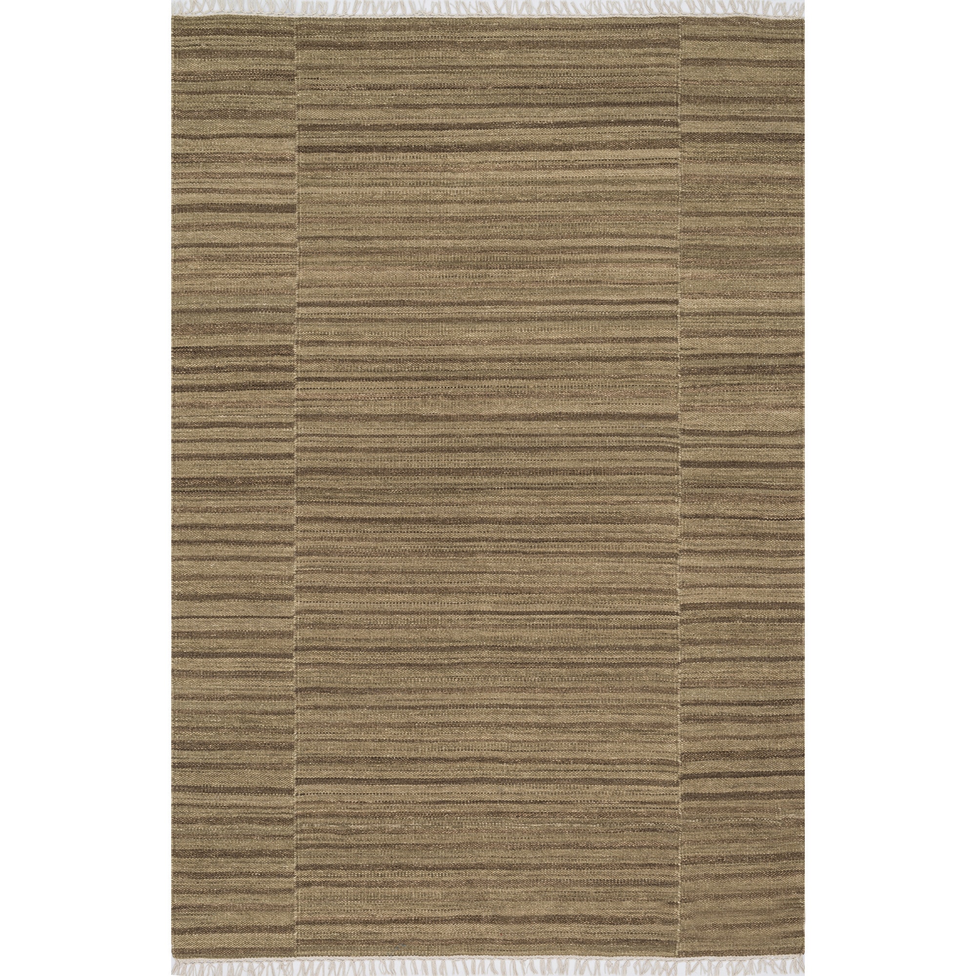 Alexander Home Hand woven Fleur Wool Rug (79 X 99) Brown Size 79 x 99